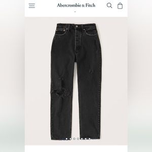 Abercrombie Curve Love High Rise Dad Jeans